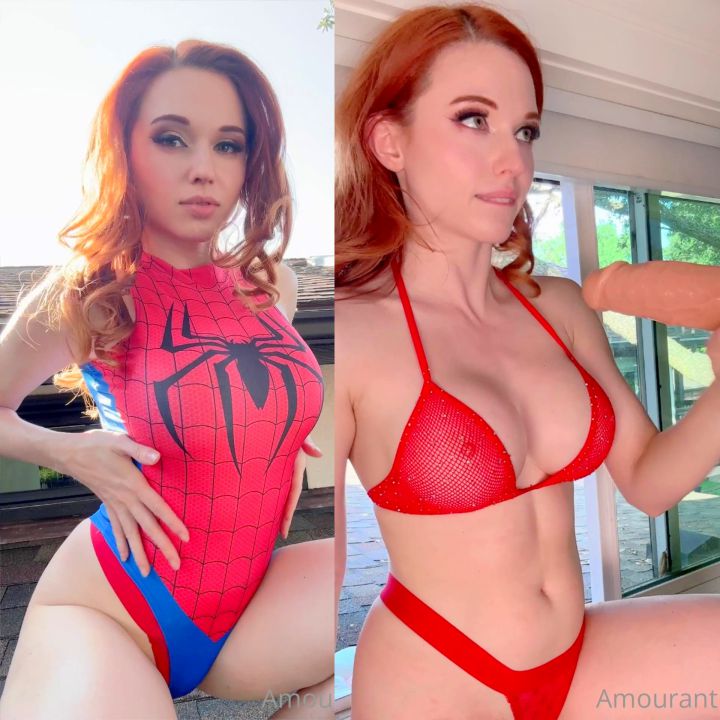 Amouranth Spider Girl MJ Handjob PPV Onlyfans Video Leaked