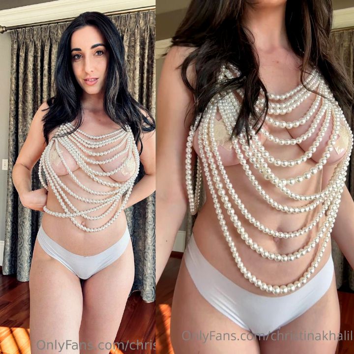 Christina Khalil Nipple Beaded Pasties Onlyfans Video Leaked