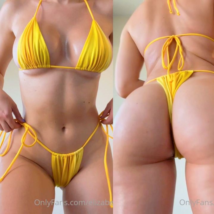 Elizabeth Zaks Yellow Bikini Try-On Onlyfans Video Leaked