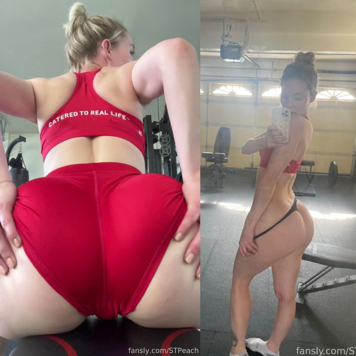 STPeach After Workout Ass Thong Tease Fansly Video Leaked