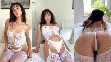 Natalie Roush – White Lingerie Butthole Slip PPV Video Leaked