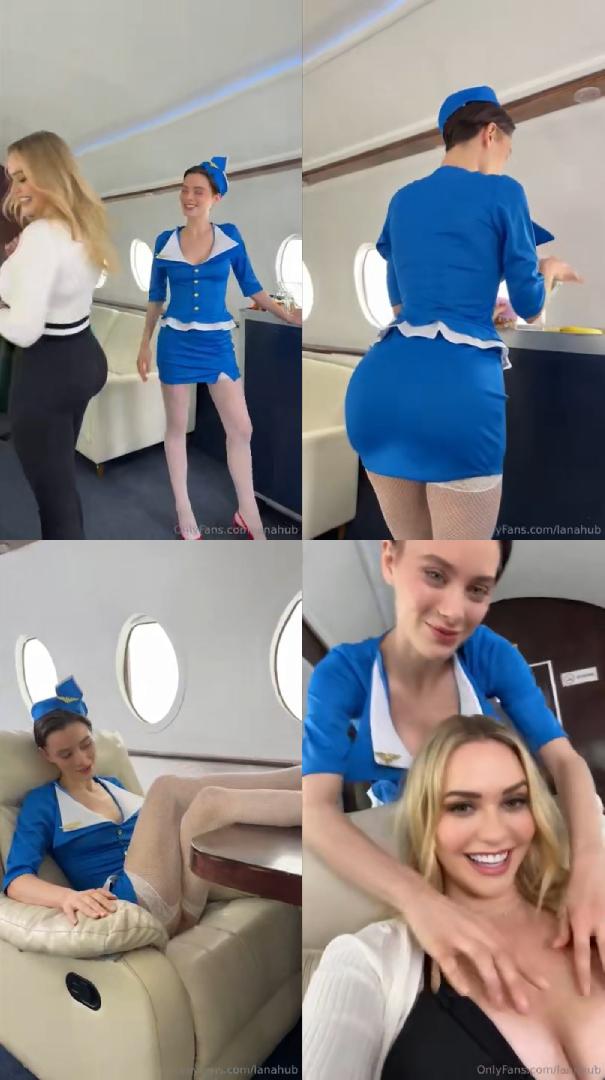 Lana Rhoades Mia Malkova Stewardess OnlyFans Video Leaked