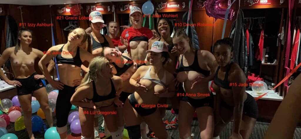 Wisconsin Volleyball Team Leaks Compilation