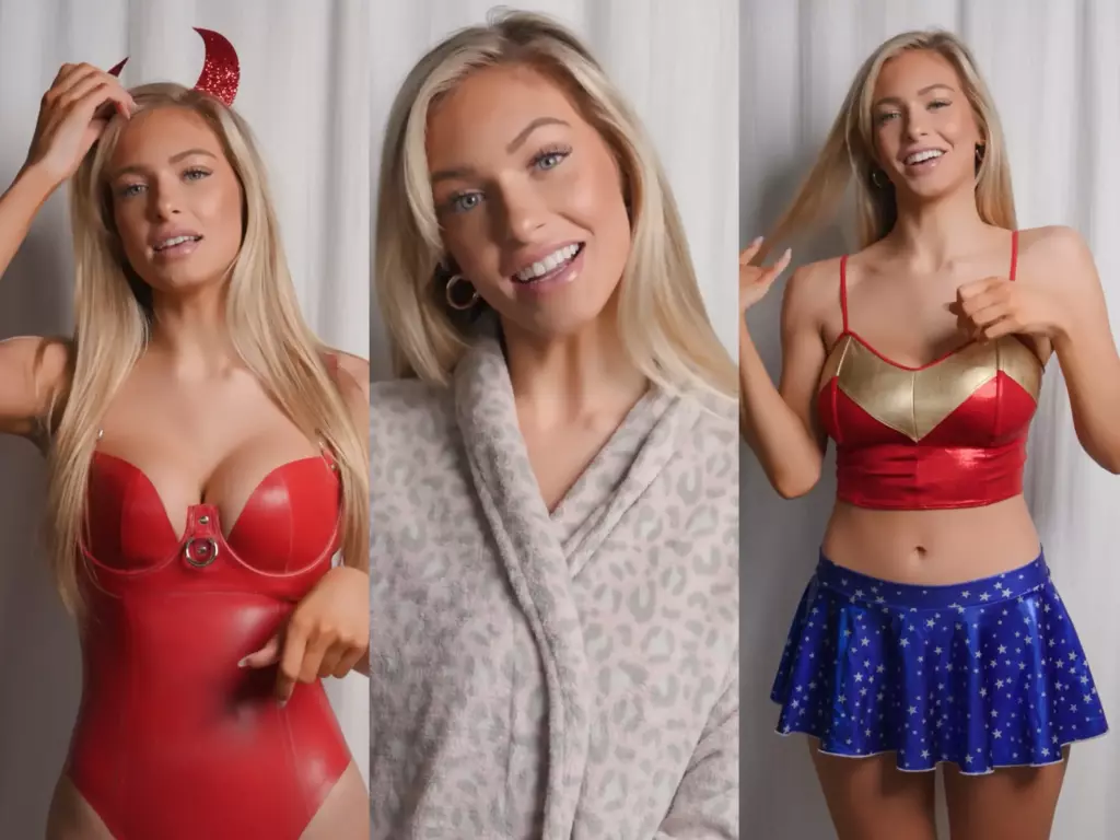 Hannah Palmer Costume Try-On Leaked nude onlyfans