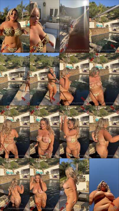 Trisha Paytas erome Enjoying my private pool 58